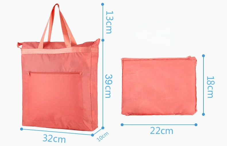 Large Capacity Waterproof Oxford Cloth Reusable Foldable Shopping Bag Tote Shoulder Bag Washable Shopper Storage Bag Handbag
