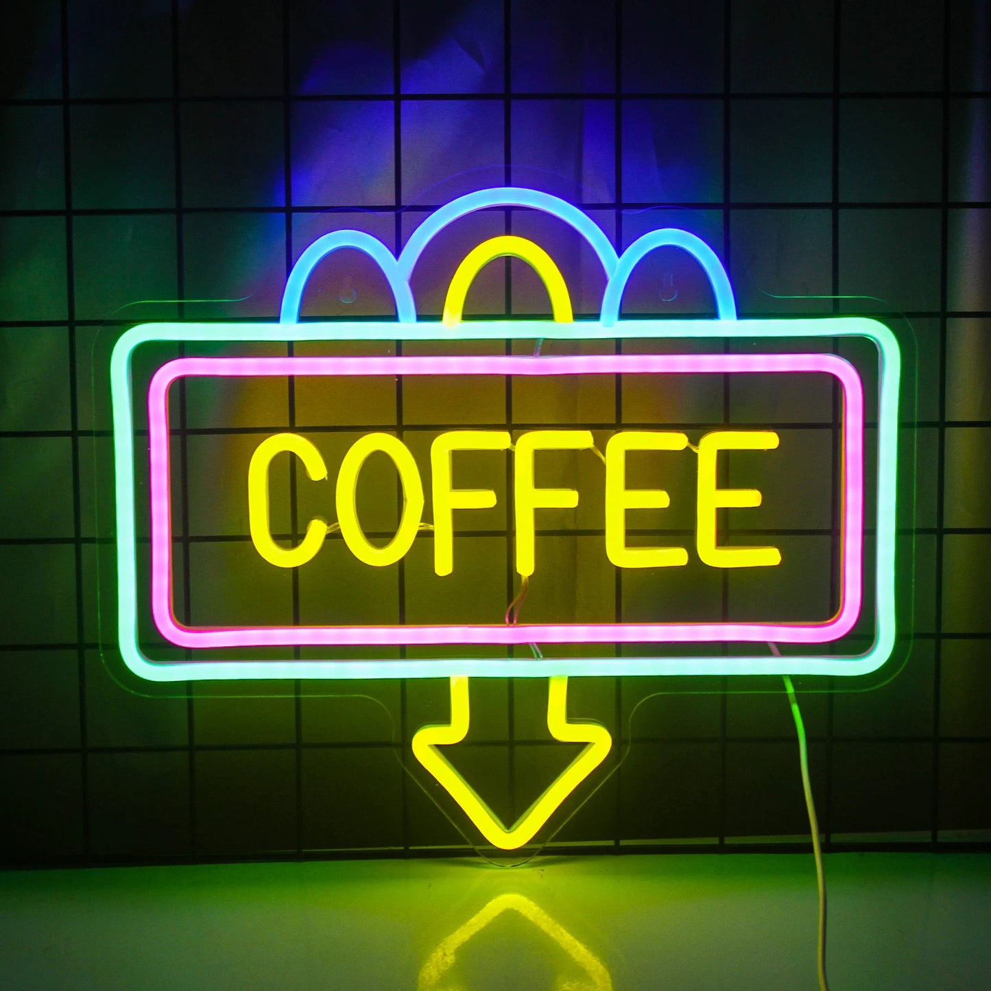 Coffee Neon Sign Luminous LED Sign for Cafe Bar Resturant USB Letter Neon Light Signs Wall Decor Beer Pub Bedroom Birthday Party