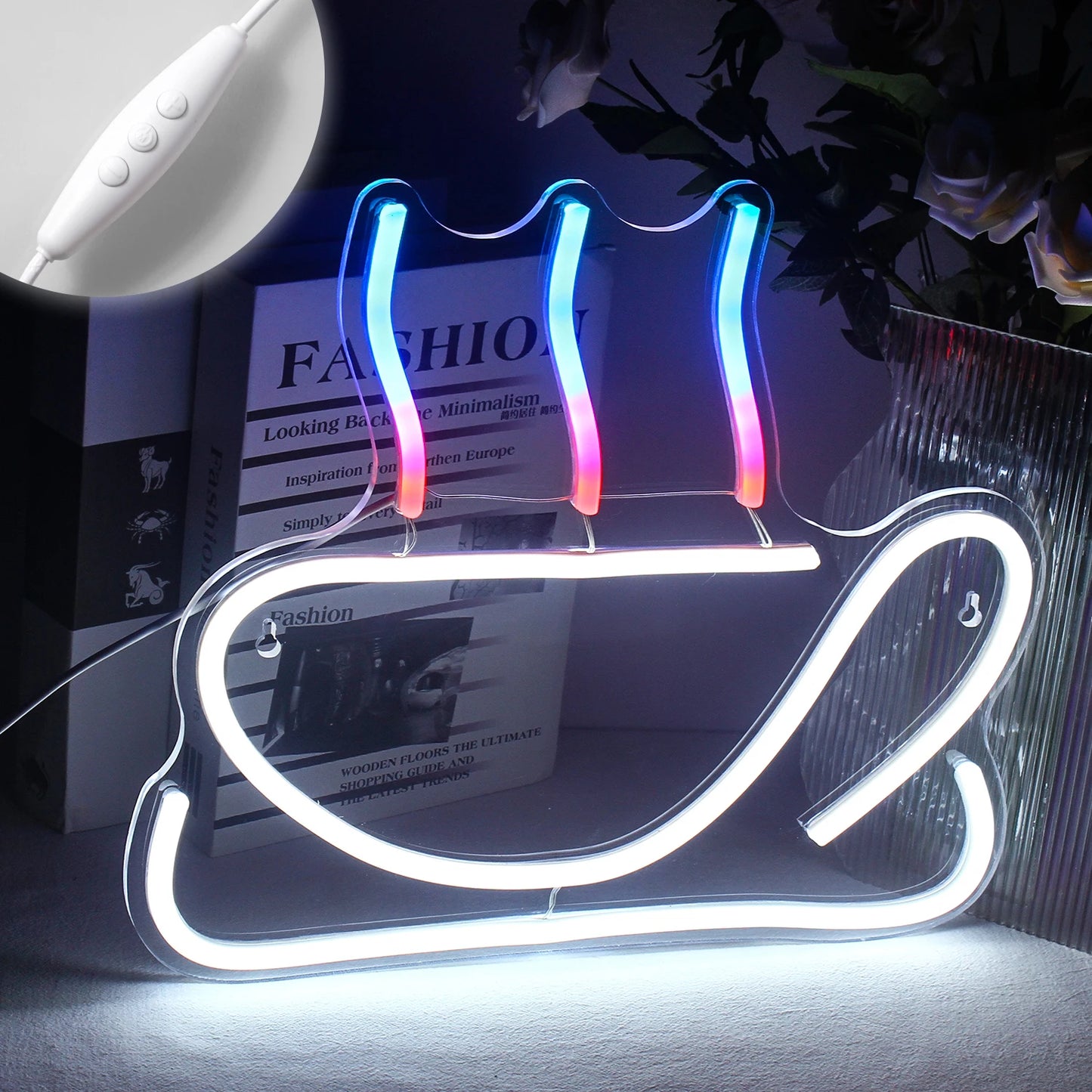 Coffee Neon Sign Luminous LED Sign for Cafe Bar Resturant USB Letter Neon Light Signs Wall Decor Beer Pub Bedroom Birthday Party