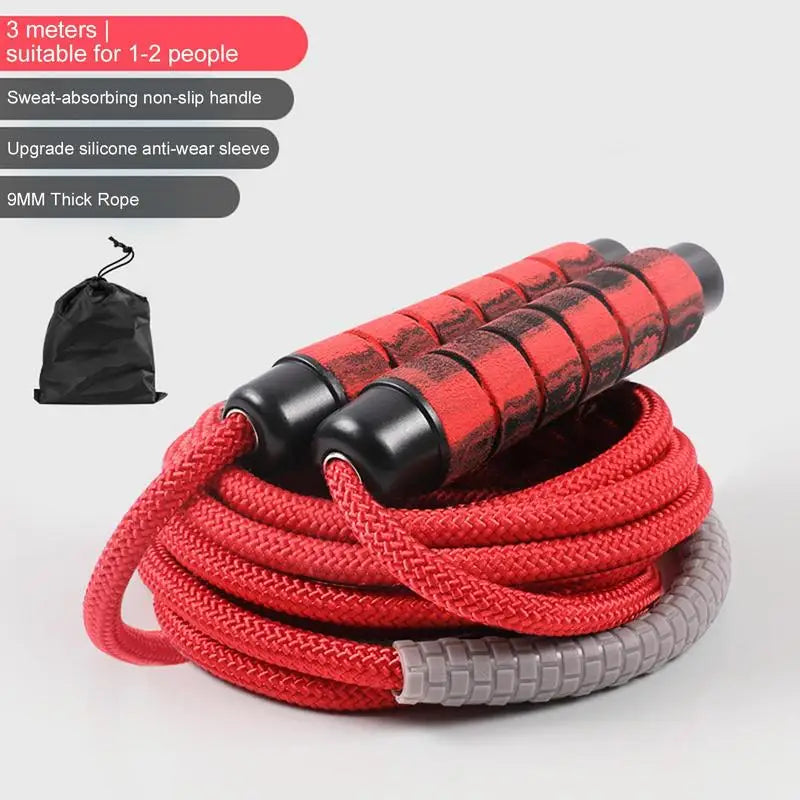 Long Rope Group Skipping Rope Children Students Speed Skipping Rope Cross-fit Jump Rope With Anti-Slip Handle For Double Unders