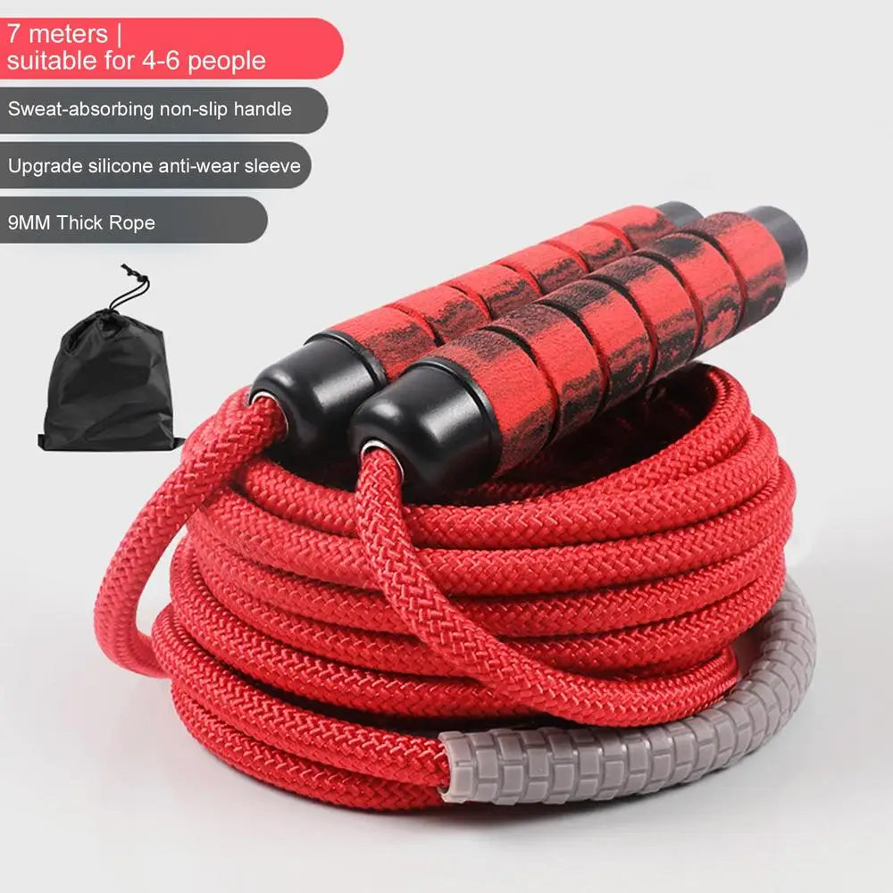 Long Rope Group Skipping Rope Children Students Speed Skipping Rope Cross-fit Jump Rope With Anti-Slip Handle For Double Unders