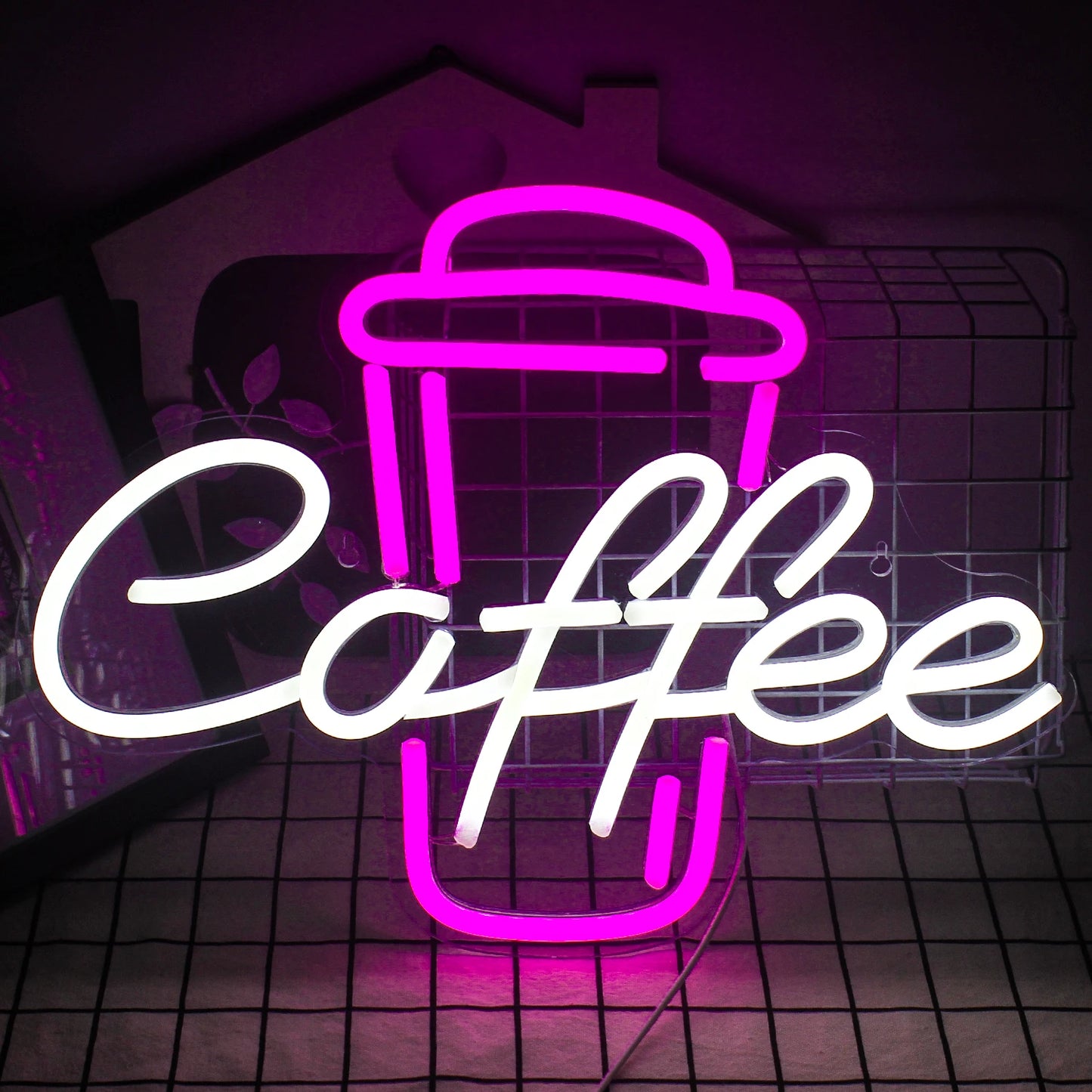 Coffee Neon Sign Luminous LED Sign for Cafe Bar Resturant USB Letter Neon Light Signs Wall Decor Beer Pub Bedroom Birthday Party