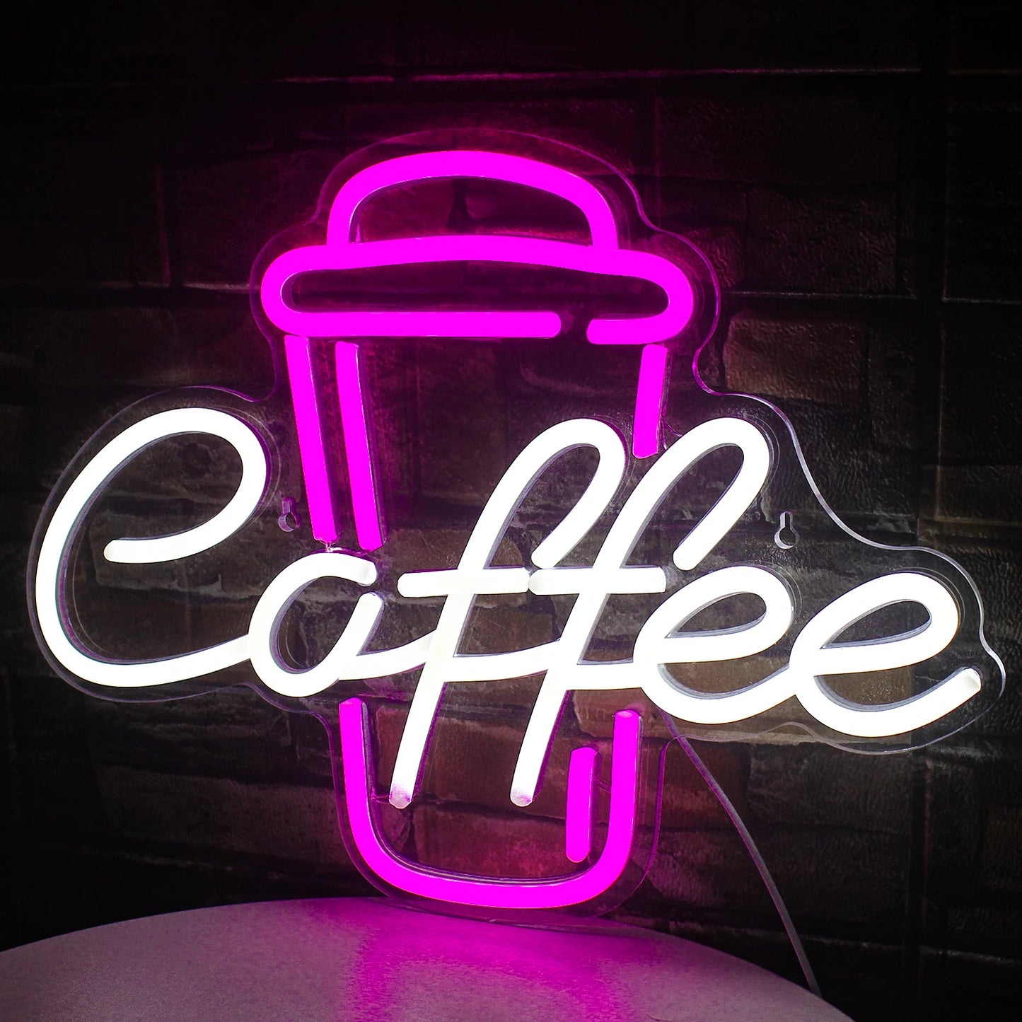 Coffee Neon Sign Luminous LED Sign for Cafe Bar Resturant USB Letter Neon Light Signs Wall Decor Beer Pub Bedroom Birthday Party