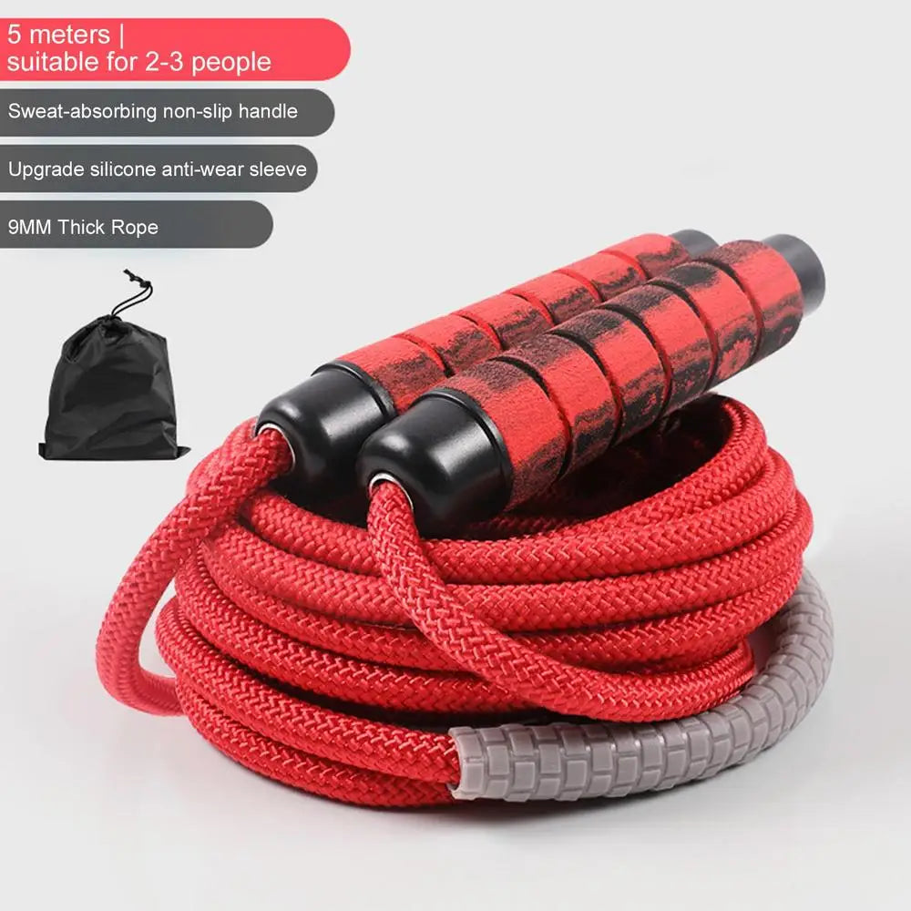 Long Rope Group Skipping Rope Children Students Speed Skipping Rope Cross-fit Jump Rope With Anti-Slip Handle For Double Unders