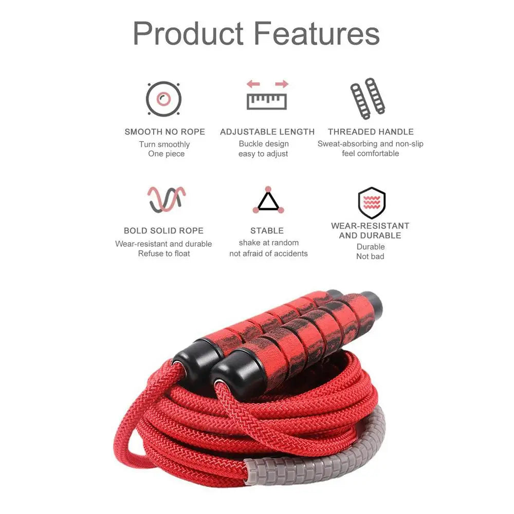 Long Rope Group Skipping Rope Children Students Speed Skipping Rope Cross-fit Jump Rope With Anti-Slip Handle For Double Unders