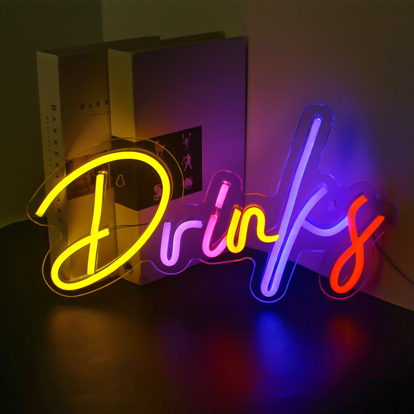 Coffee Neon Sign Luminous LED Sign for Cafe Bar Resturant USB Letter Neon Light Signs Wall Decor Beer Pub Bedroom Birthday Party