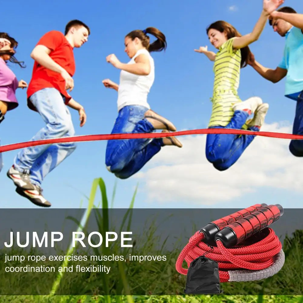 Long Rope Group Skipping Rope Children Students Speed Skipping Rope Cross-fit Jump Rope With Anti-Slip Handle For Double Unders